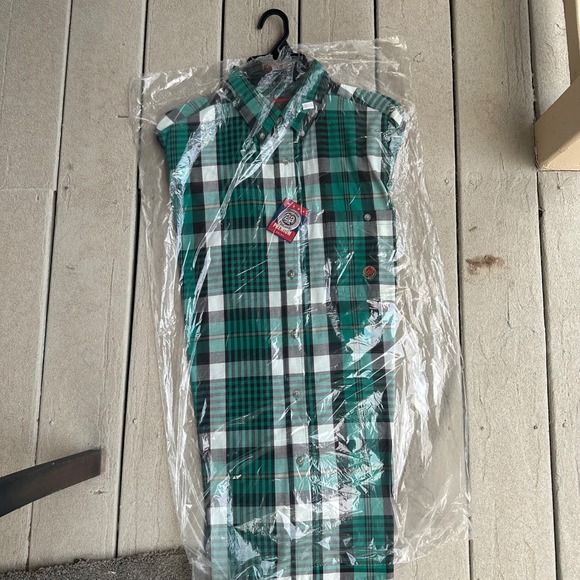 Twenty Other - Twenty X‎ Green Plaid Button Up Western Shirt Menswear Casual Flannel L
